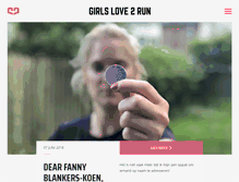 Tablet Screenshot of girlslove2run.com